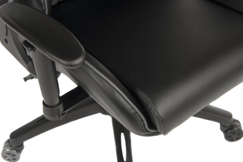 Teknik Yokohama Stylish and Contemporary Gaming Chair With Height Adjustable Arms Black - 6997