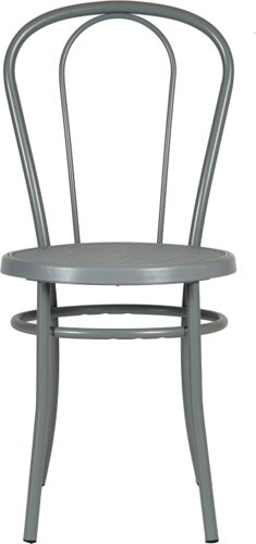 Teknik Office Urban Bistro Chair in Dove Grey, available in singles or 4 pack with stylish painted metal frame and dove grey coloured seat | 7000DOVE | Teknik