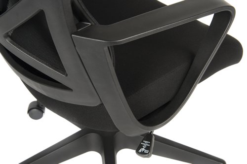 Teknik Office Contour Contemporary Mesh Executive chair lumbar curved aerated back, breathable mesh seat and sturdy fixed armrests | 7100 | Teknik