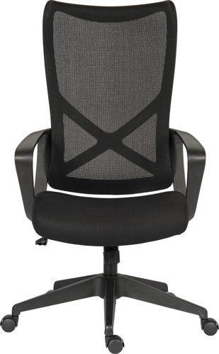 29224TK - Teknik Contour Contemporary High Back Executive Mesh Office Chair With Fixed Arms Black - 7100