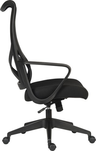 Teknik Contour Contemporary High Back Executive Mesh Office Chair With Fixed Arms Black - 7100 Teknik