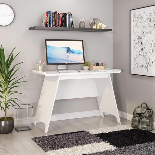 Towson Trestle Home Office Desk W1200 x D550 x H774mm White - 7700002