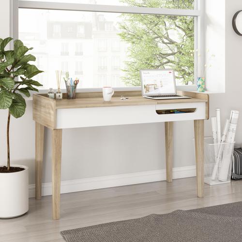 Giru Home Office Desk W1200 x D570 x H800mm Sonoma Oak - 7700005