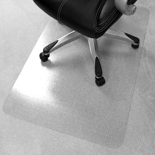 Teknik Office PVC Chair Mat for Carpets, gripper backed, lightly embossed top surface 900x1200mm | 8800001 | Teknik