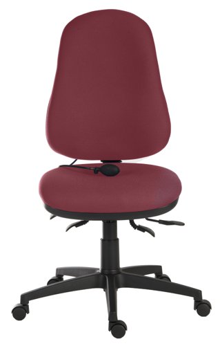 Teknik Office Ergo Comfort Air Spectrum Executive Operator Chair Pump up Lumbar Support Certified for 24hr use Wine
