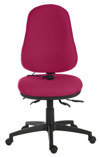 Teknik Office Ergo Comfort Air Spectrum Executive Operator Chair Pump up Lumbar Support Certified for 24hr use Claret