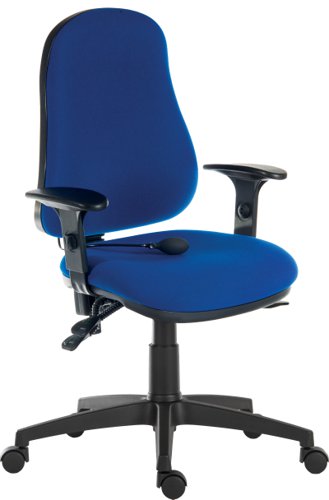 Ergo Comfort Air High Back Fabric Ergonomic Operator Office Chair with Arms Blue - 9500AIRBLUE/0270