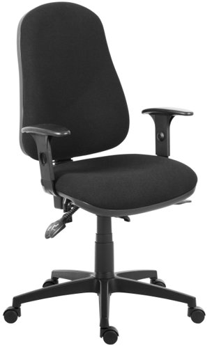 Ergo Comfort High Back Fabric Ergonomic Operator Office Chair with Arms Black - 9500BLK/0270