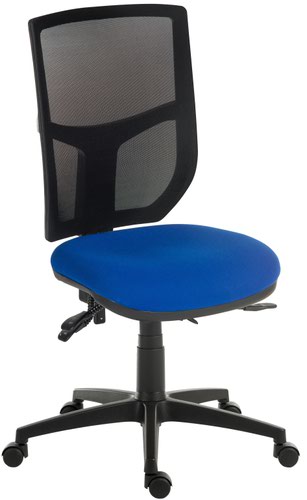 Ergo Comfort Mesh Back Ergonomic Operator Office Chair without Arms Blue - 9500MESH-BLU