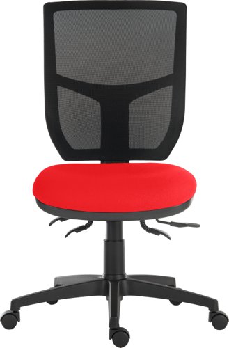 Teknik Office Ergo Comfort Air Spectrum Executive Operator Chair Pump up Lumbar Support Certified for 24hr use Red