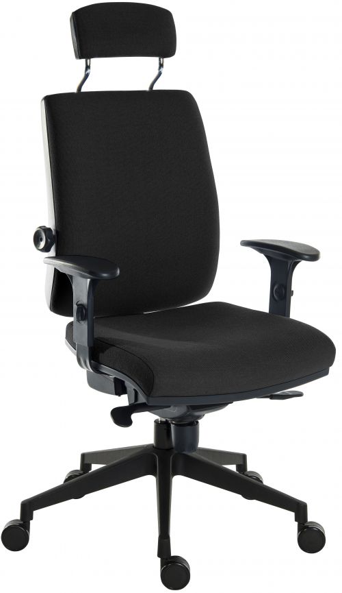 9700BLKR520 - Teknik 9700BLK 2 LABELS REQUIRED R520 ErgoPlusHRBlk Chair ultra base