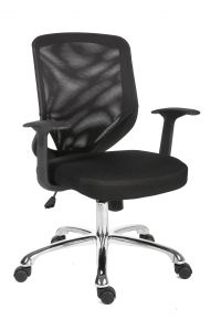 Teknik 1095 Nova Mesh Back Black Fabric Chair