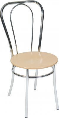 Teknik Office Bistro Deluxe Chair Available In Singles Or 4 Pack Breakout Chair with Chrome Legs and Backrest