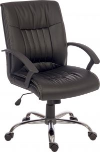 Teknik 6914 Milan Leather Faced Exec Chair