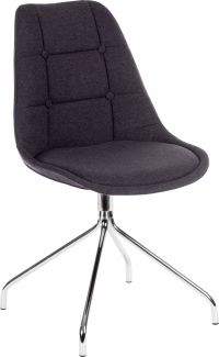 Breakout Upholstered Reception Chair Graphite (Pack 2) - 6930GRA