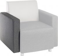 Teknik Cube Armrest Grey Left or Right Interchangeable