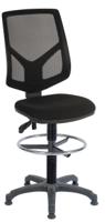 Teknik Office Vanguard Twin Lever Mesh Back Executive Task Operator Office Chair Fixed Height Drafting Kit Black