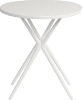 Teknik Office Skandi Multi Purpose Round Table in White with wipe clean top, beech legs and easy self assembly