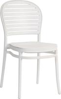 Teknik Office Skandi Café Chair in white, wipe clean finish, no assembly required and perfect for breakout and canteens and boxed in 2's