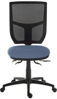 Teknik Office Ergo Comfort Air Spectrum Executive Operator Chair Pump up Lumbar Support Certified for 24hr use Wedgewood