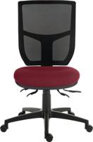 Teknik Office Ergo Comfort Air Spectrum Executive Operator Chair Pump up Lumbar Support Certified for 24hr use Ruby