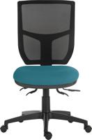 Teknik Office Ergo Comfort Air Spectrum Executive Operator Chair Pump up Lumbar Support Certified for 24hr use Aquamarine