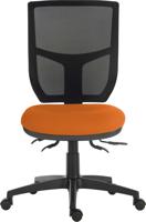 Teknik Office Ergo Comfort Air Spectrum Executive Operator Chair Pump up Lumbar Support Certified for 24hr use Marmalade