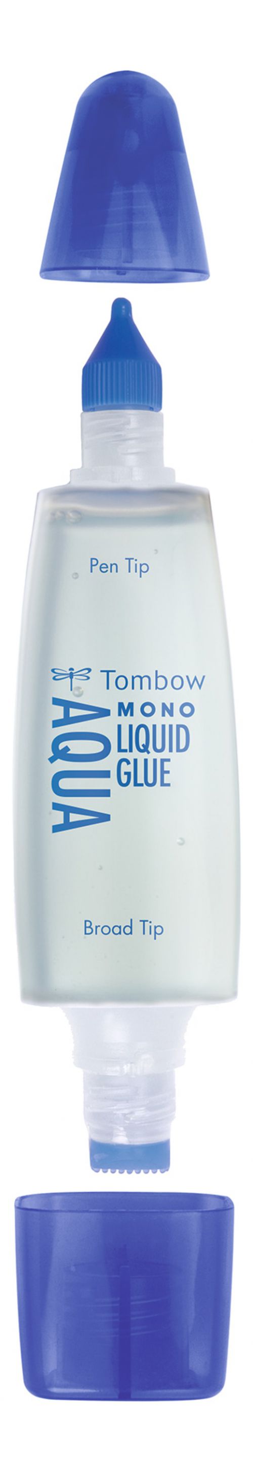 Tombow MONO Aqua Liquid Glue With Two Tips Transparent (Pack 10) - PT-WTC-10P Tombow