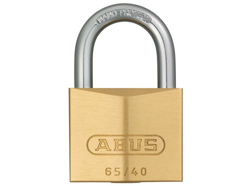 ABUKA03899 ABUS Mechanical 65/40mm Brass Padlock Keyed Alike 404