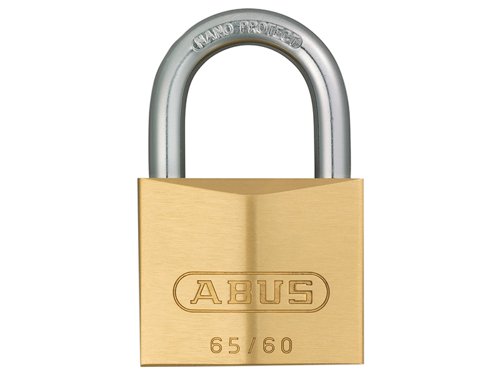 ABUKA12006 ABUS Mechanical 65/60mm Brass Padlock Keyed Alike 6601