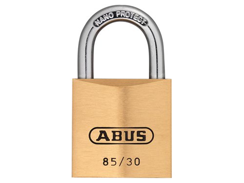 ABUS Mechanical 85/30mm Brass Padlock Carded