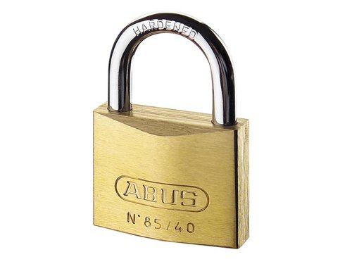 The ABUS 85 Series Brass Padlocks have a solid brass lock body and high-quality, rust-free inner components. Fitted with a hardened steel shackle with NANO PROTECT™ plating for extreme corrosion resistance and double bolted (30mm and above).The precision pin cylinder features anti-pick mushroom pins and a paracentric keyway for increased protection against manipulation. Automatic locking: the padlock can be locked without a key, just push down the shackle.Ideal for securing a wide range of objects. Sizes 20-40mm: for securing valuables/goods of medium value or at average risk of theft. Sizes 50-70mm: for securing valuables/goods of greater value or at high risk of theft.This ABUS 85/60 Brass Padlock is supplied carded and has the following specification:ABUS Security Level: 7.Shackle Width: 35mm.Shackle Height: 37mm.Shackle Diameter: 10mm.Overall Width: 60mm.Overall Height: 93mm.Overall Depth: 20mm.