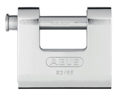 ABUS Mechanical 92/65mm Monoblock Brass Body Shutter Padlock Carded