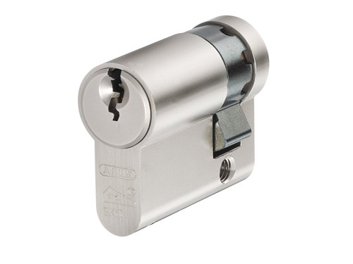 ABUS Mechanical E60NP Euro Half Cylinder Nickel Pearl 10mm / 35mm Visi