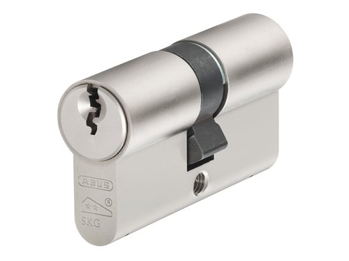ABUS Mechanical E60NP Euro Double Cylinder Nickel Pearl 30mm / 35mm Visi