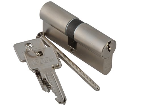 The ABUS E60 Euro profile double cylinders are suitable for wooden, aluminium & most PVCu doors.They have a precision, mushroom pin and paracentric keyway which offers comprehensive anti-pick protection, also they have a hardened steel anti-drill spring & pin protection with 8 anti-drill pins in every keyway. For emergency and convenience the outside key can operate the lock with an internal key in place.How to measure a Euro Profile Cylinder:A Distance from internal end of cylinder to centre of camB Distance from external end of cylinder to centre of camSize: 35 x 35mmBoxedNickel Plated