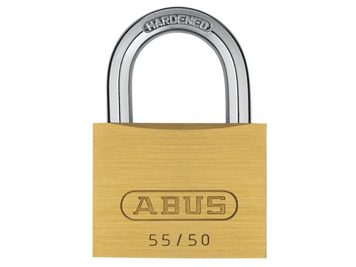 ABUKA02874 ABUS Mechanical 55/50mm Brass Padlock Keyed Alike 5501