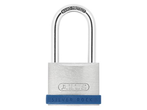 ABUS Mechanical 40mm Silver Rock™ 5 Padlock Long Shackle 40mm Keyed Alike