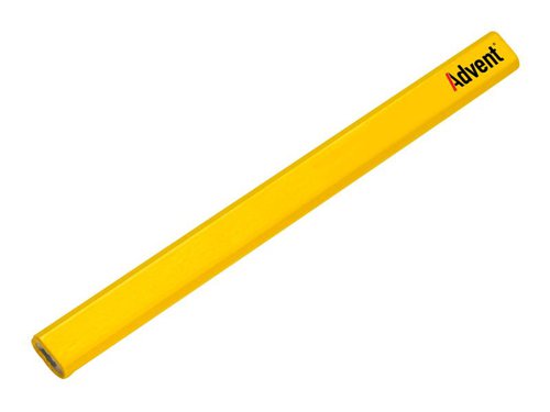 Advent Yellow Medium Lead Carpenter's Pencils (Box 72)