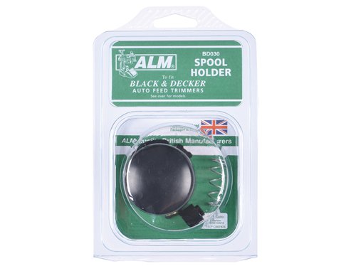 The ALM Manufacturing BD030 Spool Holder to fit Black & Decker auto feed models (bump feed). Has an easy fitting design that can be fitted by the user so there is no need for costly repairs.Compares to A6062, A6057.Manufactured in the UK.