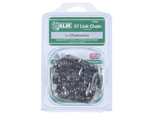 ALMCH057 ALM Manufacturing CH057 Chainsaw Chain 3/8in x 57 links 1.3mm - Fits 40cm Bars