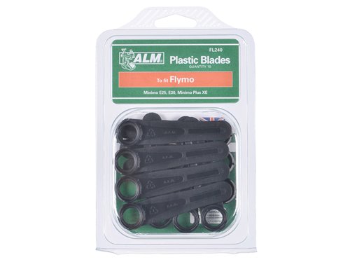 ALM Manufacturing FL240 Plastic Blades Large Hole to Suit Flymo