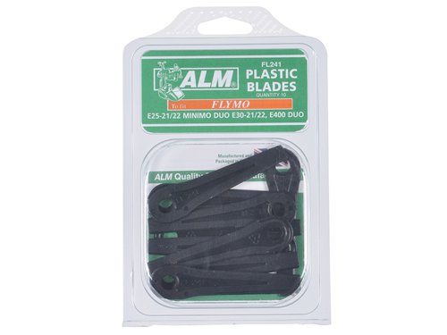 ALM Manufacturing FL241 Plastic Blades Small Hole to Suit Flymo