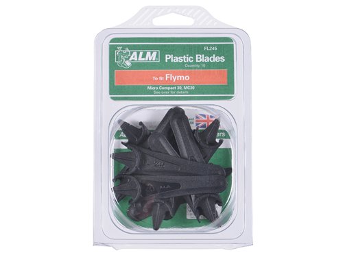 ALM Manufacturing FL245 Plastic Blades Half Moon Mounting to Suit Flymo
