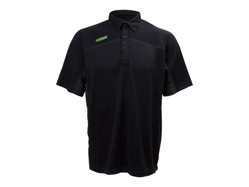 APALANGL Apache Langley Black Performance Polo Shirt - L (41/43in)