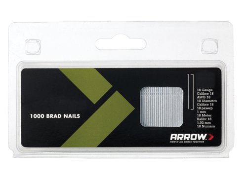 ARRBN1824 Arrow BN1824 Brad Nails 38mm 18g (Pack 1000)