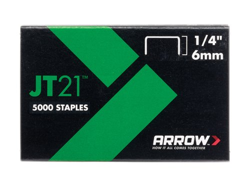 ARR JT21 T27 Staples 6mm (1/4in) (Box 5000)