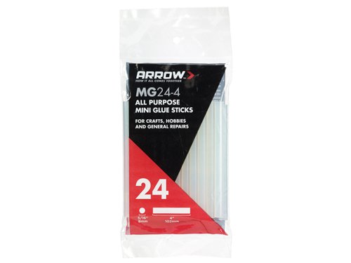 Arrow MG24 Mini Glue Sticks 8 x 102mm (Pack 24)