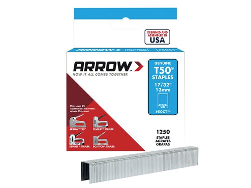 ARRT50CTS Arrow T50 Staples Ceiltile 13mm (Box 1250)
