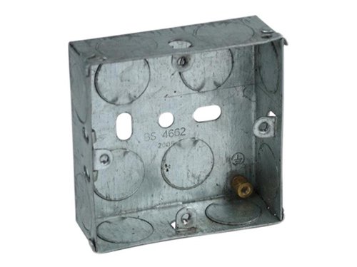 Axiom Electrical Metal Socket Box 25mm (Pack 10)